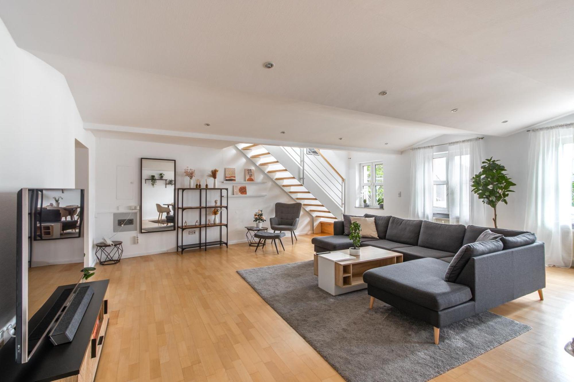 Penthouse-Maisonette - City Center, Highspeed Internet, Garage Worms Exteriör bild