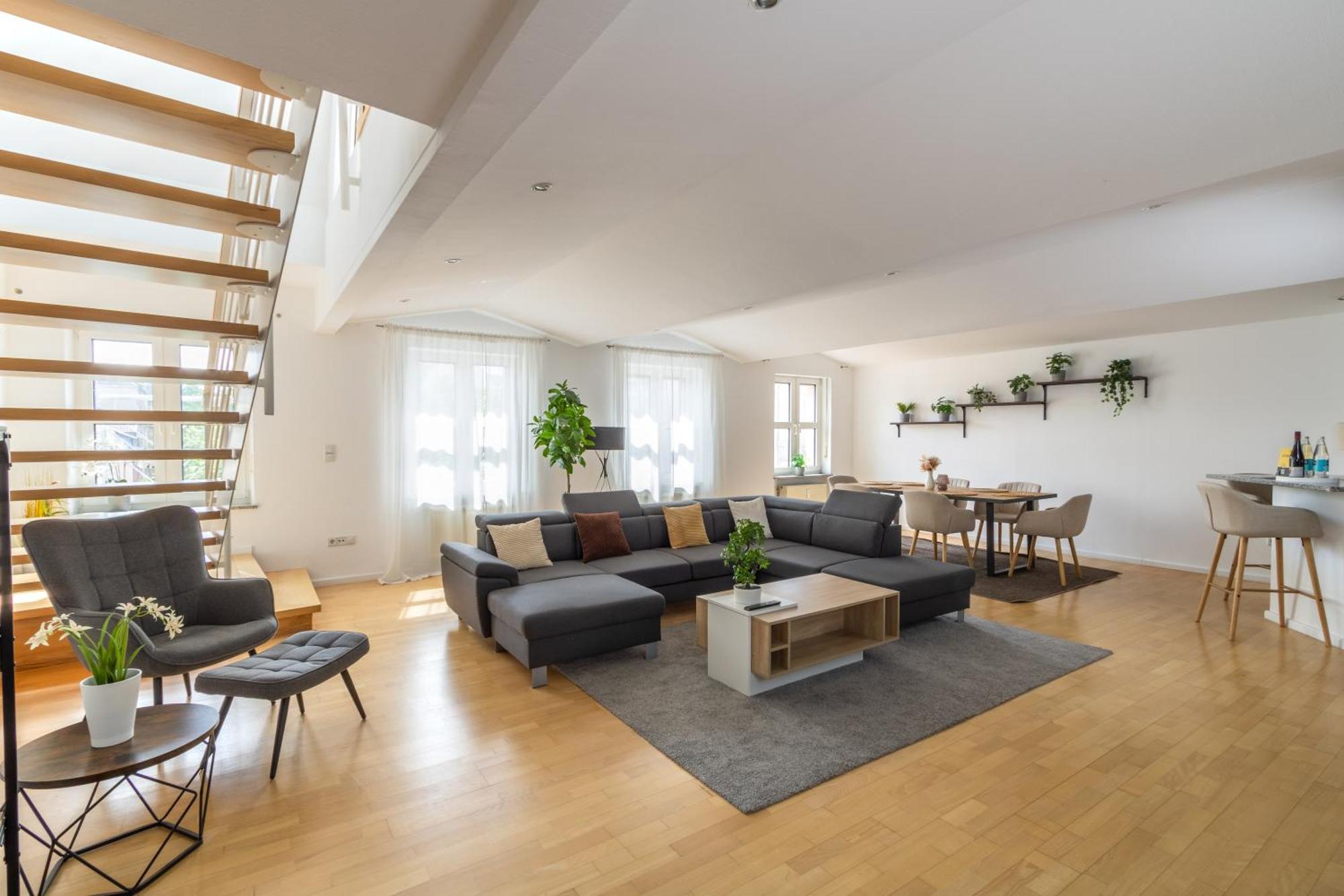 Penthouse-Maisonette - City Center, Highspeed Internet, Garage Worms Exteriör bild